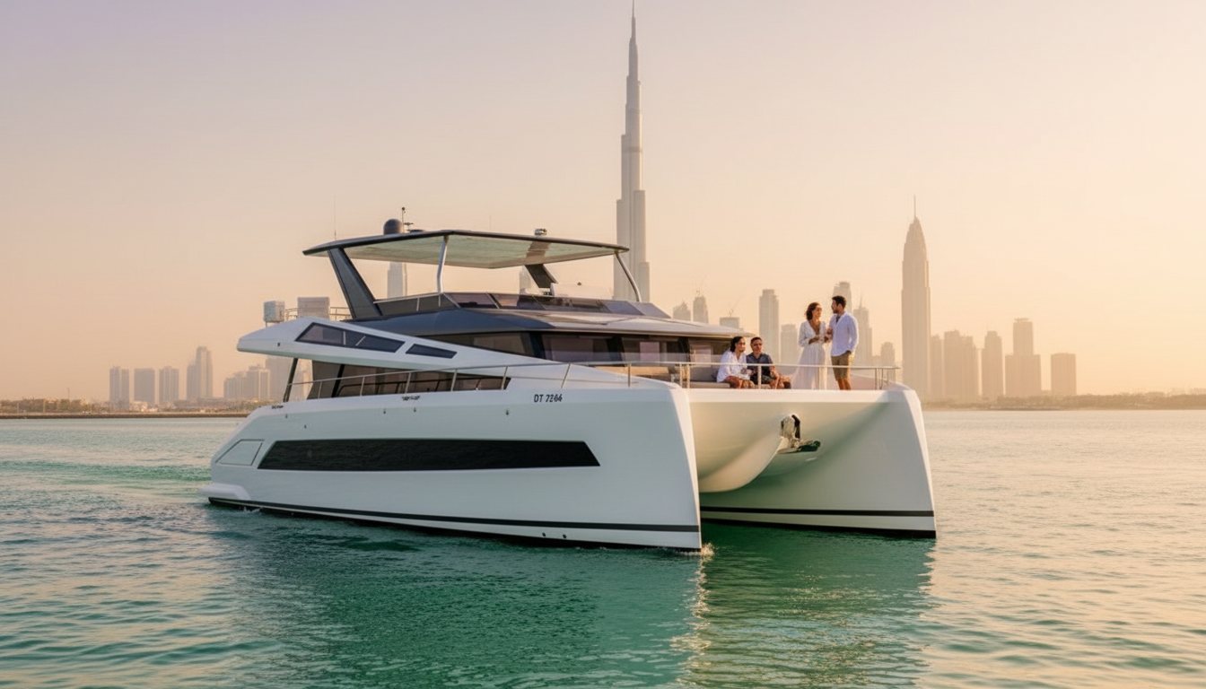 Boat Cruise Route Along Dubai Canal